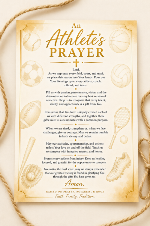 An Athleteś Prayer