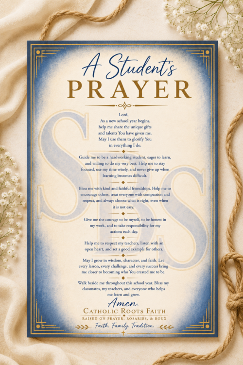 Student Prayer Card (mascot name)