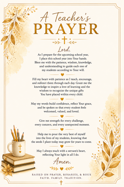 Teacherś Prayer